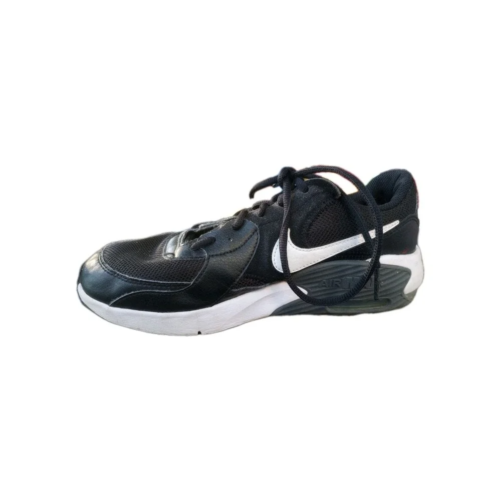 Nike Air Max 6.5Y Youth‎ Black white gray GUC